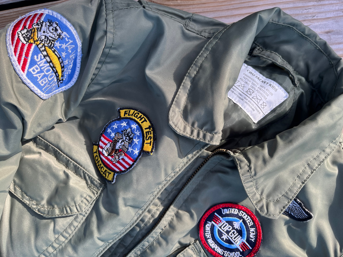 Top Gun Pilotjakke 5-6 år