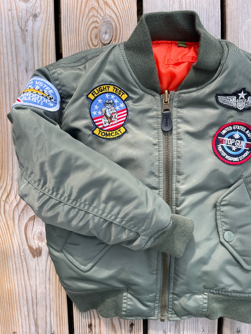 Top Gun Pilotjakke 3-4 år