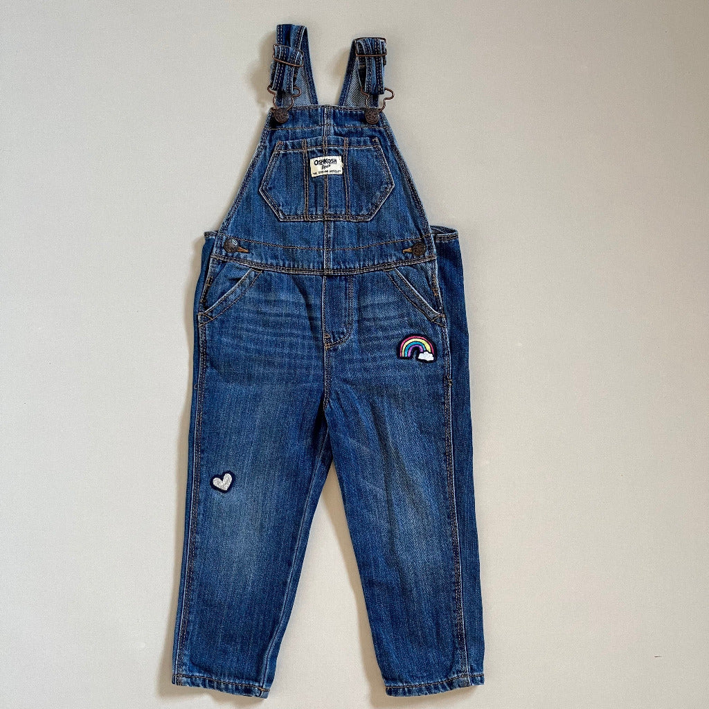 Denim Oshkosh smækbukser med broderi