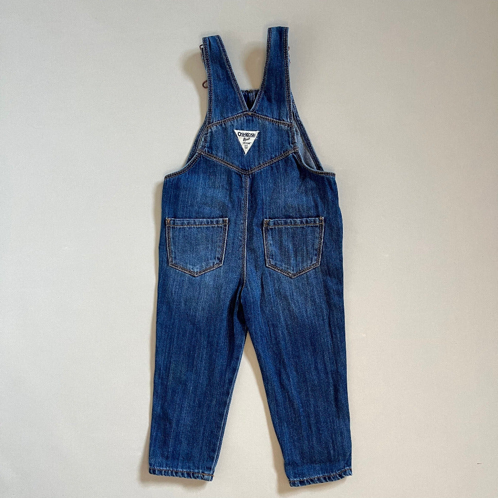 Denim Oshkosh smækbukser med broderi 2 år