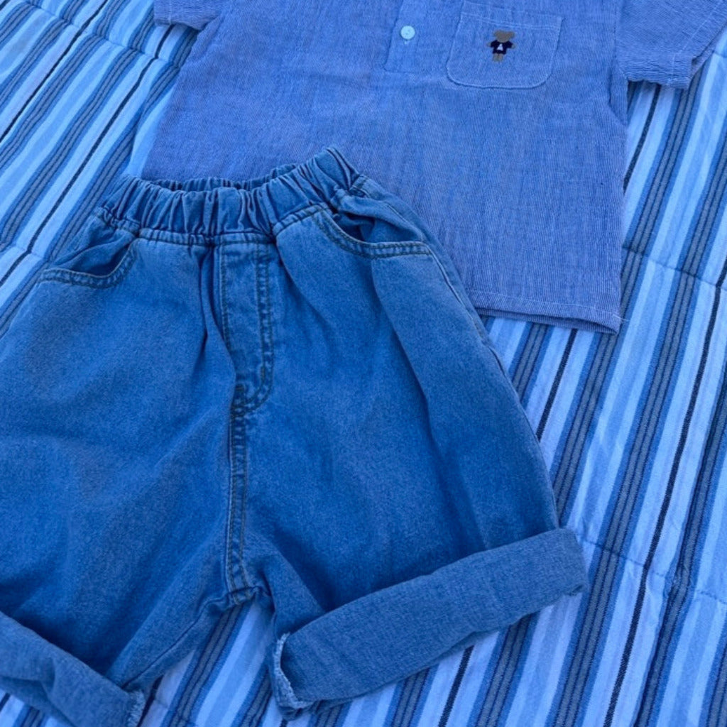 Baggy shorts i denim
