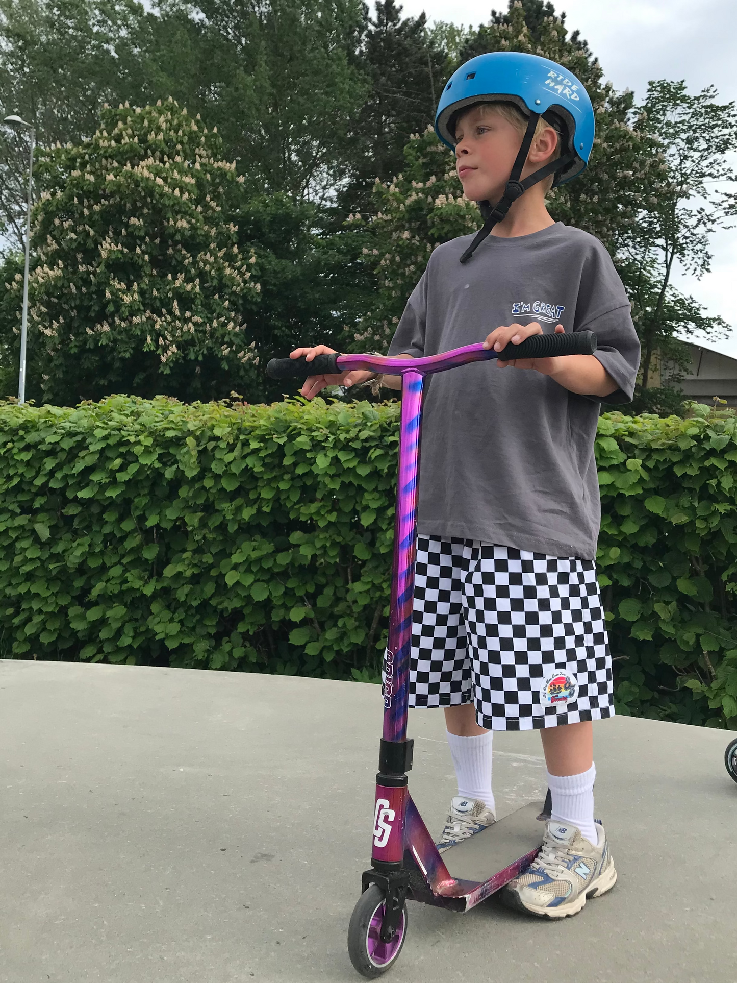 Long Check Shorts